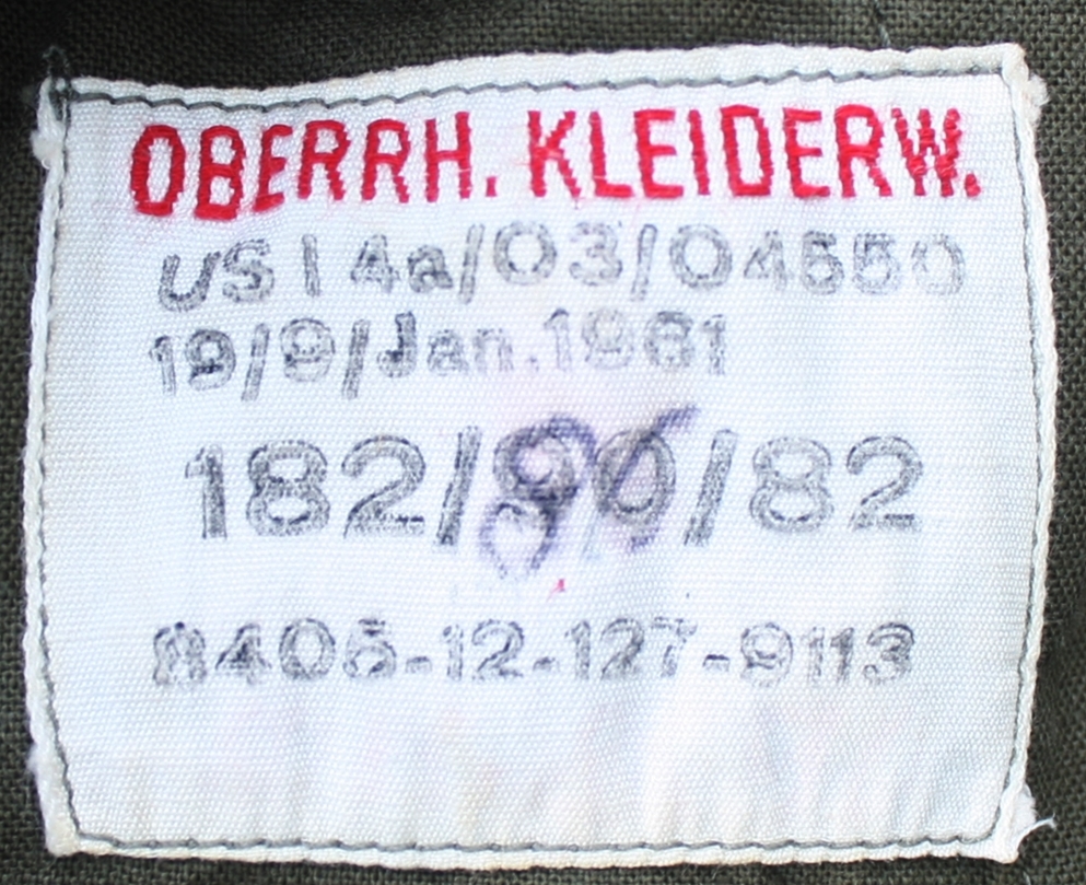 กางเกงทหารเยอรมัน 1961