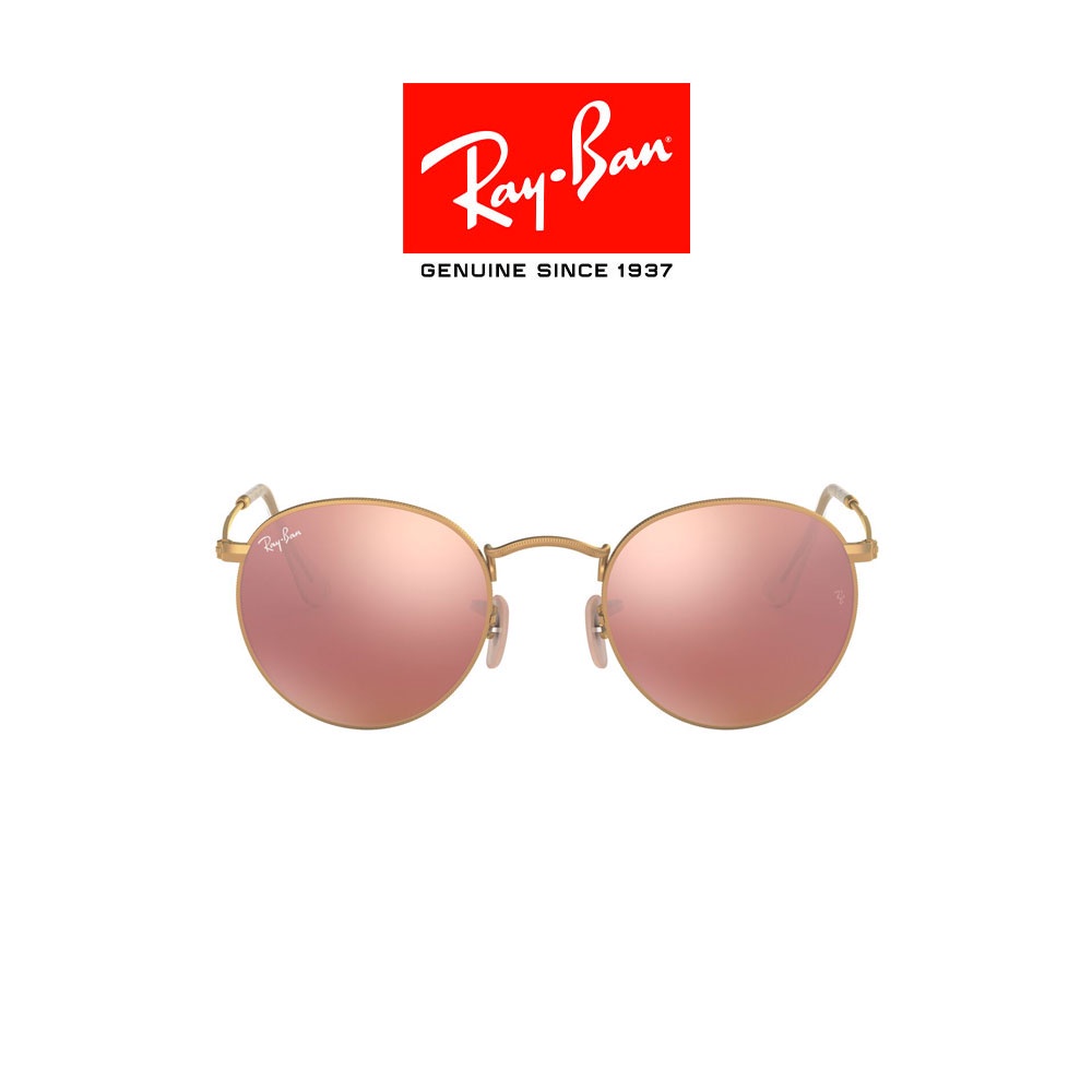 แว่นกันแดด RayBan RB3447 112/Z2 Size 50 MM. ROUND METAL
