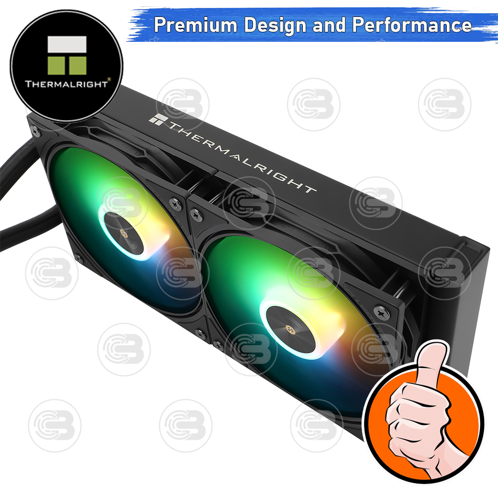 [CoolBlasterThai] Thermalright FROZEN WARFRAME 240 BLACK ARGB AIO Liquid CPU Cooler (AM5/LGA1851 Ready) ประกัน 5 ปี