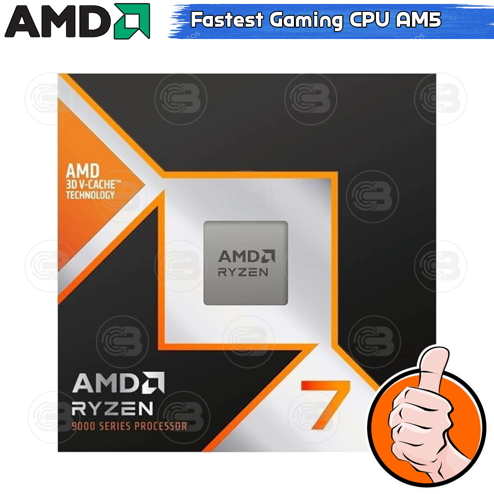 [CoolBlasterThai] CPU AMD RYZEN 7 9800X3D 8 CORE/16 THREAD (SOCKET AM5) WITHOUT COOLER