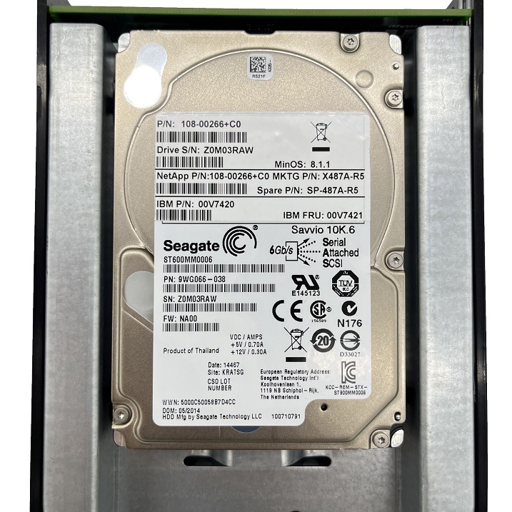 NetApp X487A-R5 [TorCompTH Thailand ขาย จำหน่าย ราคา] NetApp X487A-R5 - 600GB 10K SAS 2.5in HDD w/ 3.5in tray for NetApp FAS2220, FAS2520