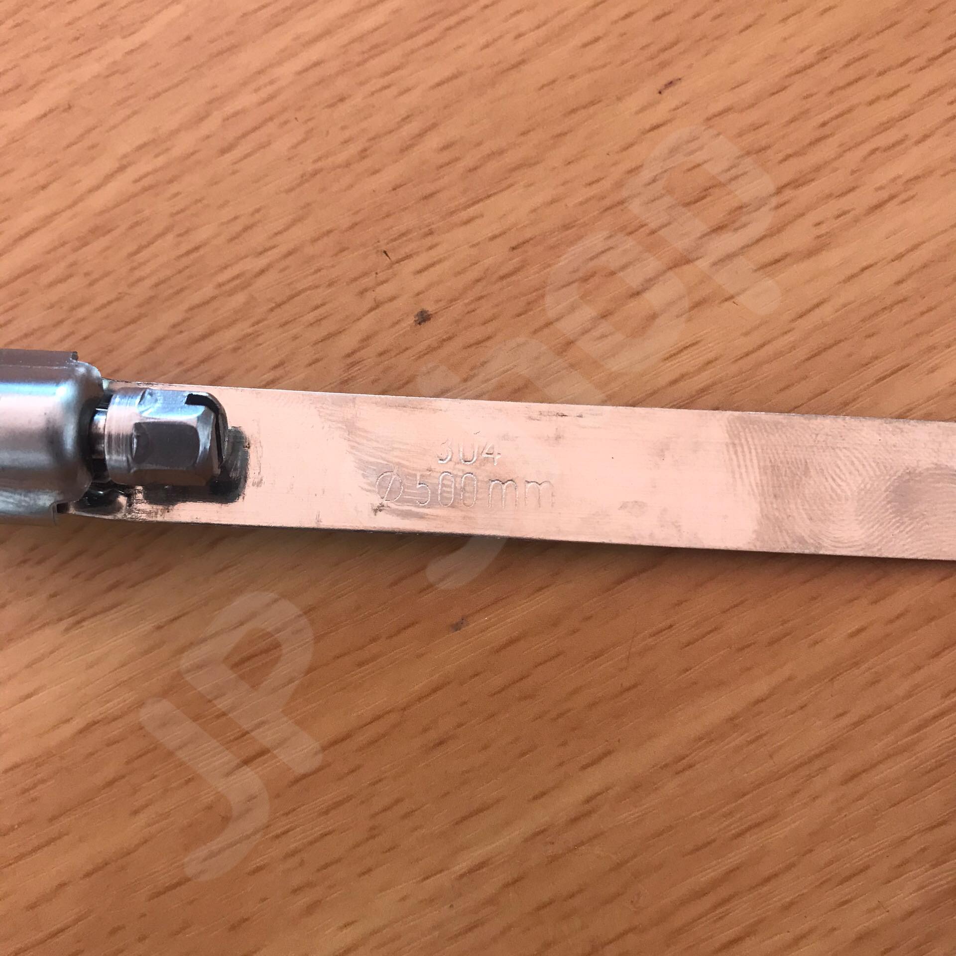 ปลอกรัด เส้นผ่านศุนย์กลาง 500 (12 มม.) แคลมป์รัดท่อสแตนเลส 304 #50000