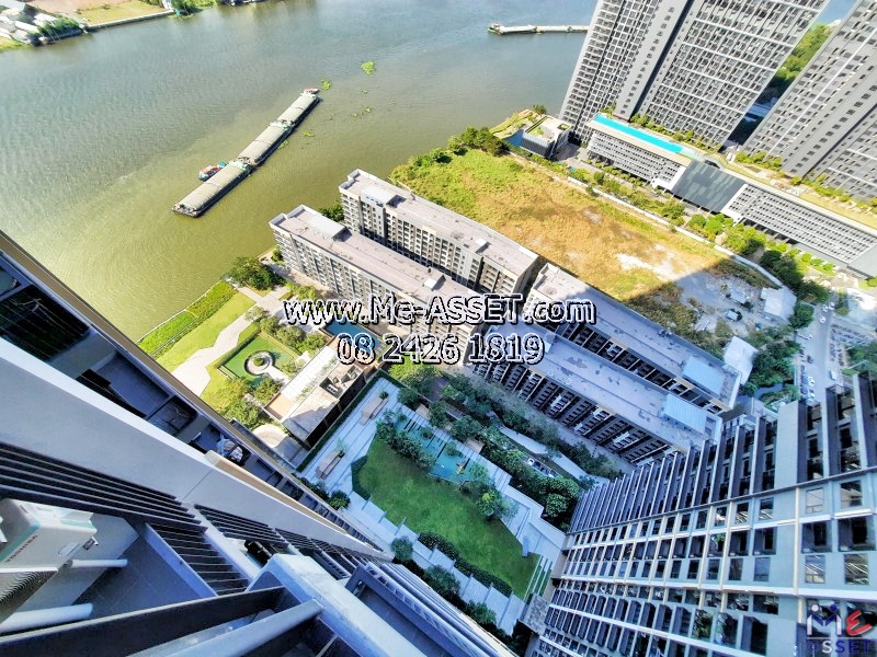 ขายคอนโดริมแม่น้ำเจ้าพระยา ใกล้รถไฟฟ้า ย่าน ตลาดต้นสัก แยกพระนั่งเกล้า สนามบินน้ำ : เดอะโพลิแทนรีฟ The Politan Rive : 31.12 ตร.เมตร