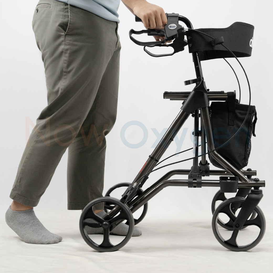 รุ่นใหม่ Torro Rollator แบรนด์ Drive Medical (Debilbiss) วอล์คเกอร์ 4 ล้อ อุปกรณ์ช่วยพยุงเดิน อุปกรณ์ฝึกเดิน รับประกัน 2 ปี