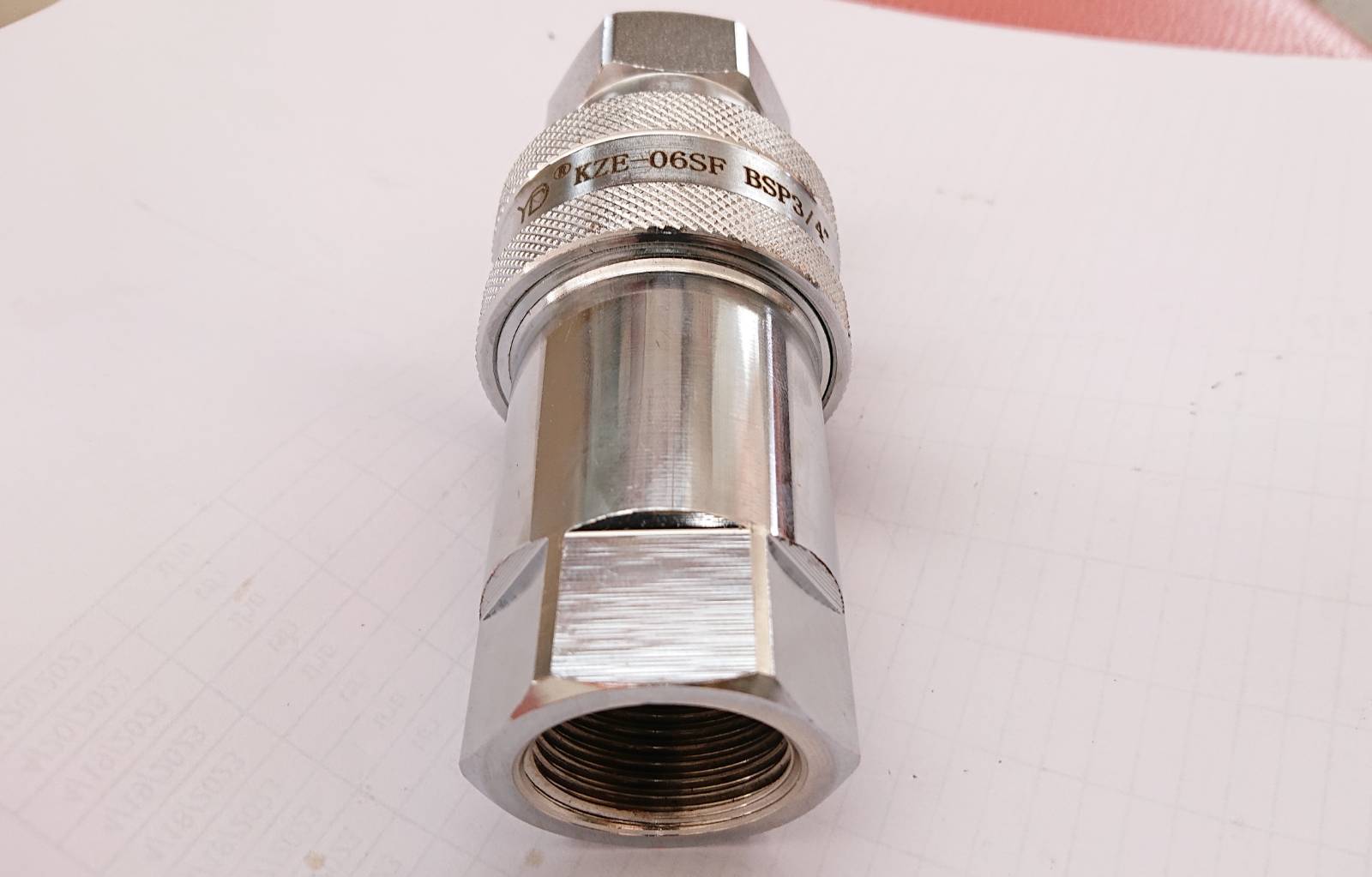 ข้อต่อน้ำมันไฮดรอลิค 3/4" Coupling/Coupler ข้อต่อสวมเร็ว ชุด(ผู้+เมีย) สำหรับต่อน้ำมันไฮดรอลิก #340679