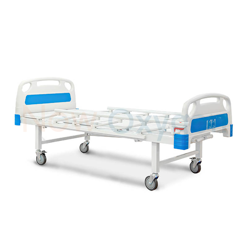 เตียงผู้ป่วย 2 ฟังก์ชั่น แบบมือหมุน (Manual) ปรับพนังพิงหลัง และปรับงอเข่า (ปรับความสูง-ต่ำไม่ได้) รับประกันศูนย์ไทย 6 ปี