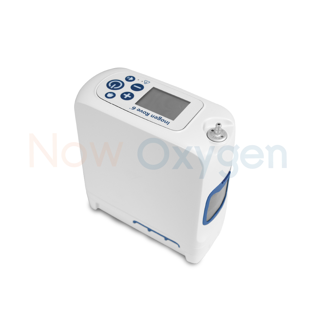 รุ่นใหม่ เครื่องผลิตออกซิเจนพกพา Inogen รุ่น Rove 6 สำหรับผู้สูงอายุ เดินทาง ขึ้นเครื่องบินได้ น้ำหนักเบา แบตเตอรี่ใช้ได้ยาวนานถึง 12 ชั่วโมง นำเข้าจากอเมริกา รับประกันศูนย์ไทย 3 ปี