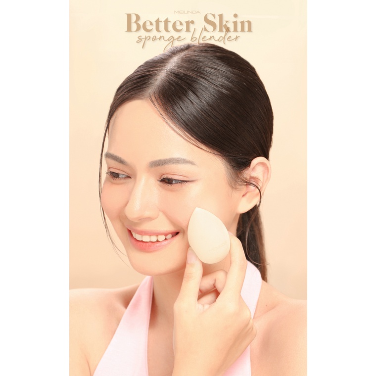 แท้พร้อมส่ง‣ MEILINDA Better Skin Sponge Blender ฟองน้ำไข่ ฟองน้ำเกลี่ยรองพื้น เมลินดา