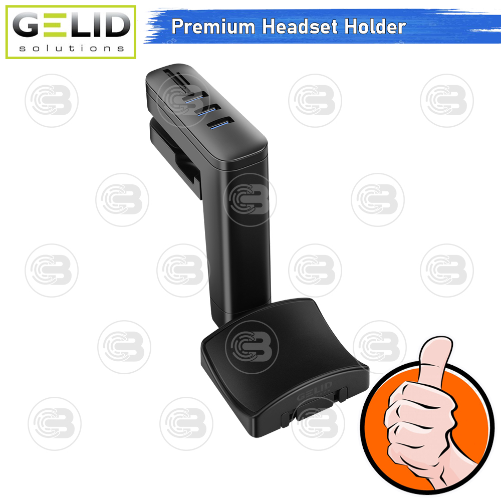 [CoolBlasterThai] GELID NEXUS PC Headset Holder With USB Hub and TF/SD