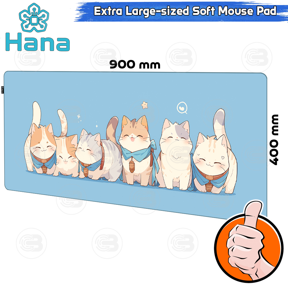 [CoolBlasterThai] Hana MEOW TEAM Mouse Pad XL (900x400mm)