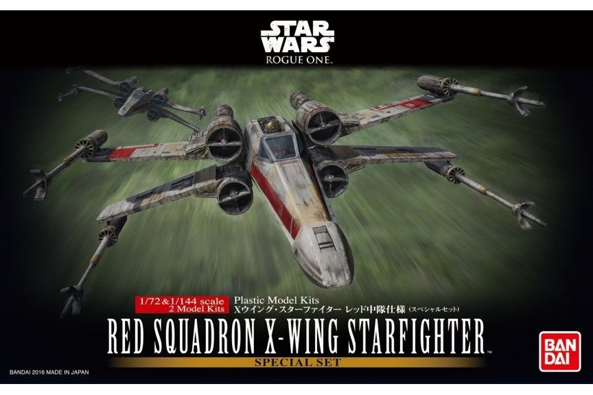 1/72 & 1/144 Red Squadron X-Wing Starfighter BANDAI - Star Wars