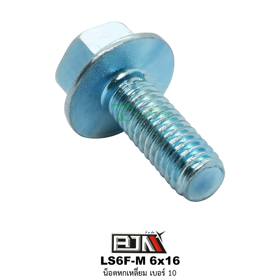 LS6F-M 6x16 น็อตหกเหลี่ยมเบอร์ 10 ( 1 ถุงมี 50 ตัว )