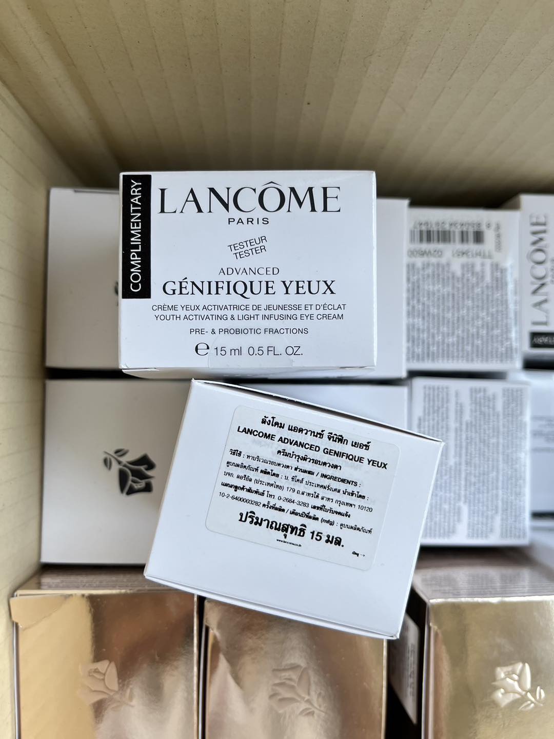 Lancome Advanced Genifique Eye Cream 15ml. ครีมบำรุงรอบดวงตา กล่องเทสเตอร์