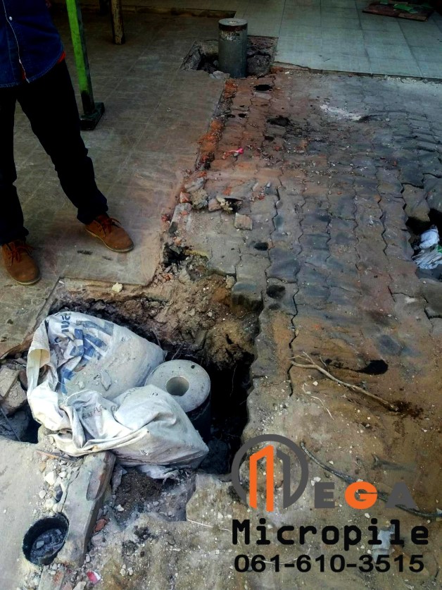 สปันไมโครไพล์ Dia.20 หน้างานหมู่บ้านจัดสรร ซอยปรีดีพนมยงค์ 31