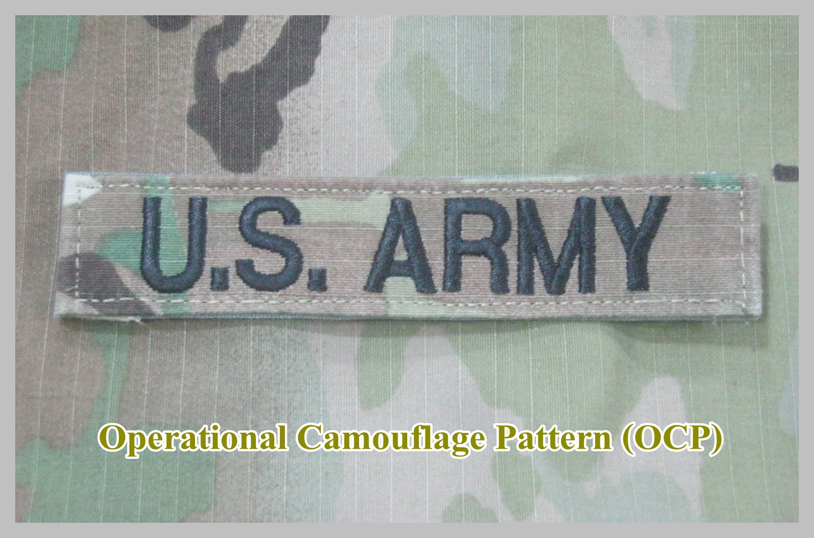 ขายแล้ว ป้าย US.ARMY The Army Combat Uniform