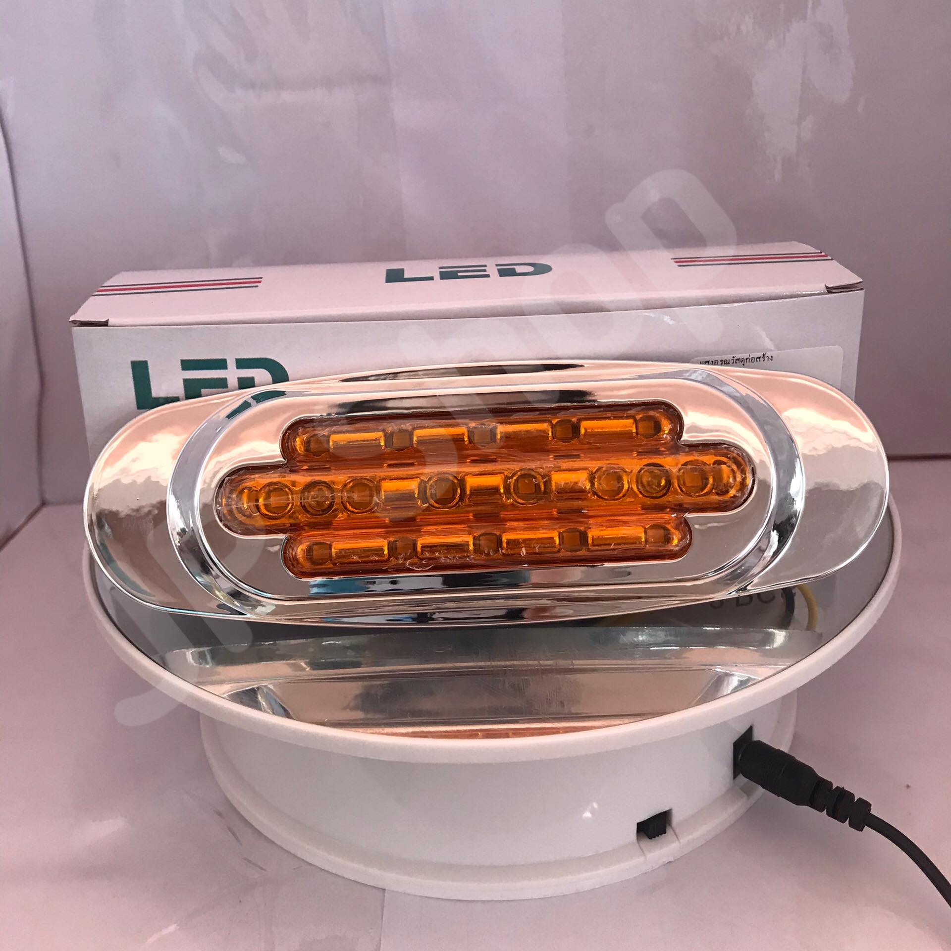 ไฟ 16 LED 12V-24V สีเหลือง #04100