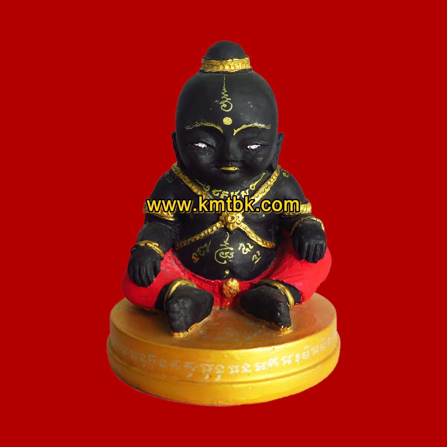 (โชว์) กุมารทองโภคทรัพย์ พระอาจารย์ตี๋ วัดโนนสะอาด จ.ปราจีนบุรี องค์พิเศษจารมือ ขนาดตั้งบูชา รุ่น2