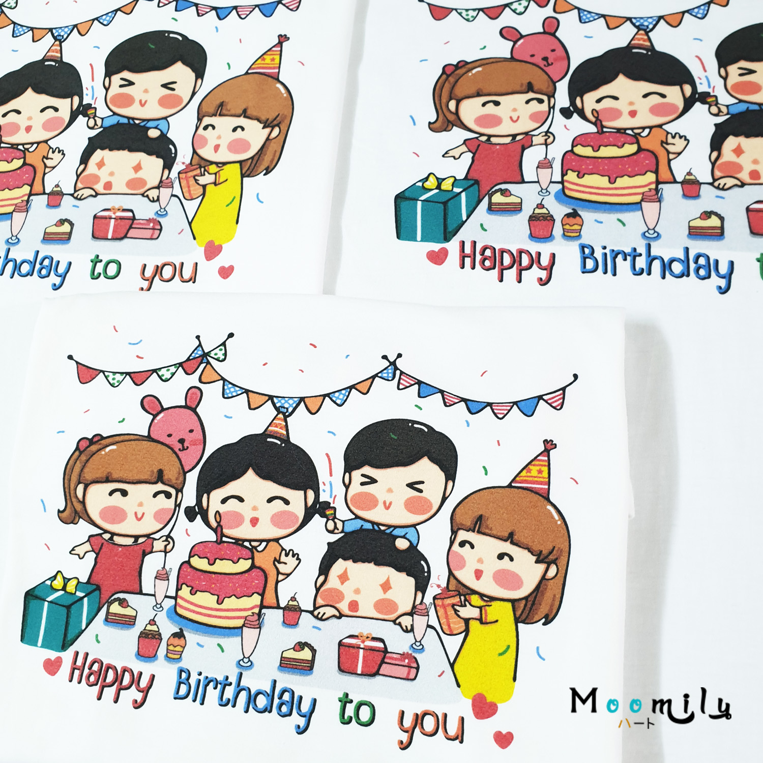 เสื้อวันเกิด เสื้อทีมงานวันเกิด เสื้องานวันเกิด เสื้อแก๊งค์ เสื้อครอบครัว MMLFRIENDHBD มีตั้งแต่ ไซส์เด็ก ถึง ไซส์ใหญ่ 4xl 5xl