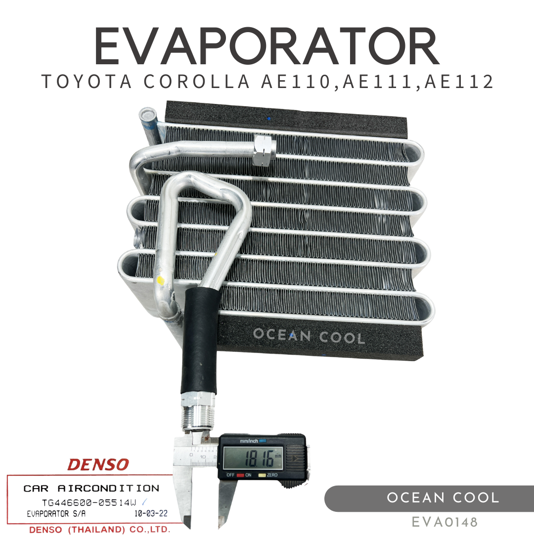 ตู้แอร์ Toyota Corolla AE110,AE111,AE112 DENSO รหัส TG446600-05514W คอยล์เย็น โตโยต้า โคโรล่า EVA0148 ตูดเป็ด คอยเย็น โคโลล่า ไฮทอล์ค