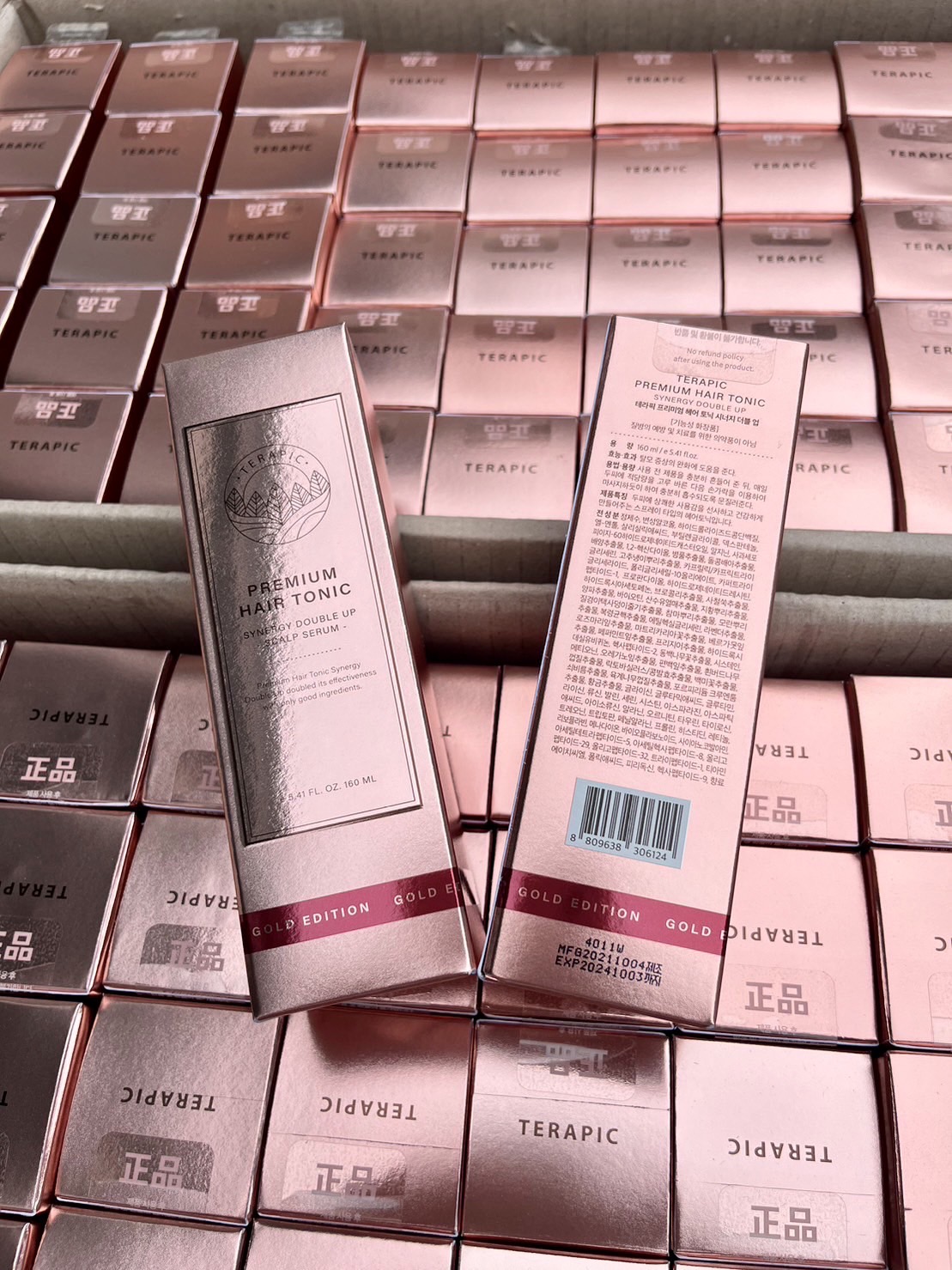 Terapic Premium Hair Tonic Synergy Double Up Scalp Serum 160ml. ชมพู