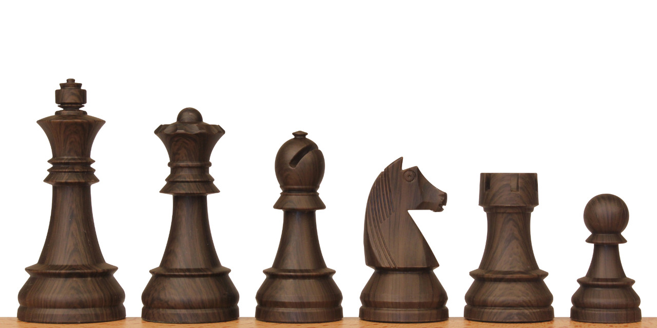 ชุดหมากรุกสากล German Knight Series Chess Set - Euro Wood Grain