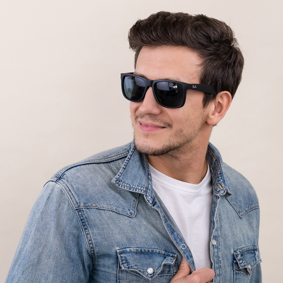 แว่นกันแดด Rayban JUSTIN RB4165F 601/71 55