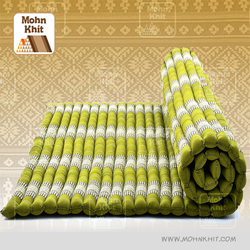 ที่นอนระนาดจัมโบ้ ที่นอนสุขภาพ ไม่ปวดหลัง 6 ฟุต(180x180Cm) //Wave mattresses Spa//Our traditional roll-up Thai Mattress is hand stuffed with natural kapok.