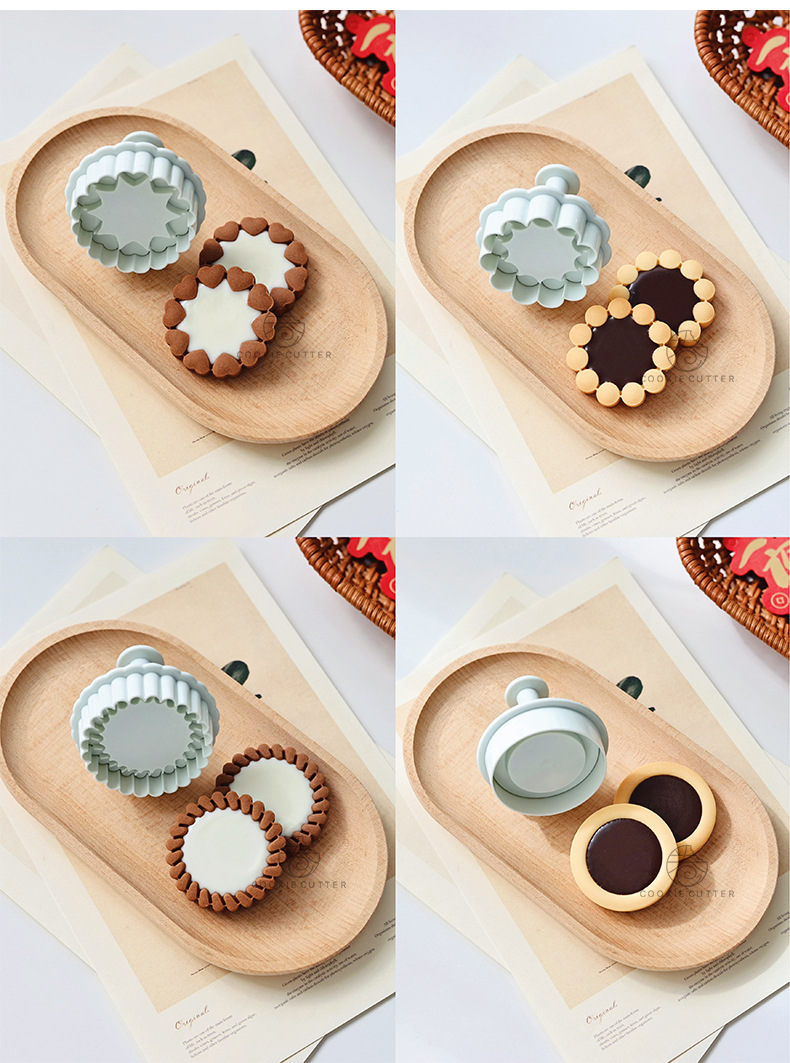 Basic Jam cookie stamp 4 ลาย พิมพ์กดคุกกี้แยม แบรนด์ Amagour