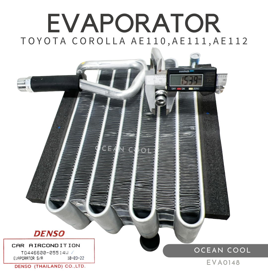 ตู้แอร์ Toyota Corolla AE110,AE111,AE112 DENSO รหัส TG446600-05514W คอยล์เย็น โตโยต้า โคโรล่า EVA0148 ตูดเป็ด คอยเย็น โคโลล่า ไฮทอล์ค