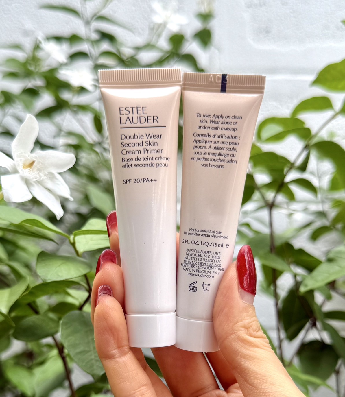 (1หลอด) Estee Lauder Double Wear Second Skin Cream Primer SPF 20 PA++ ขนาด 15ml. ไพรเมอร์เนื้อแมตต์