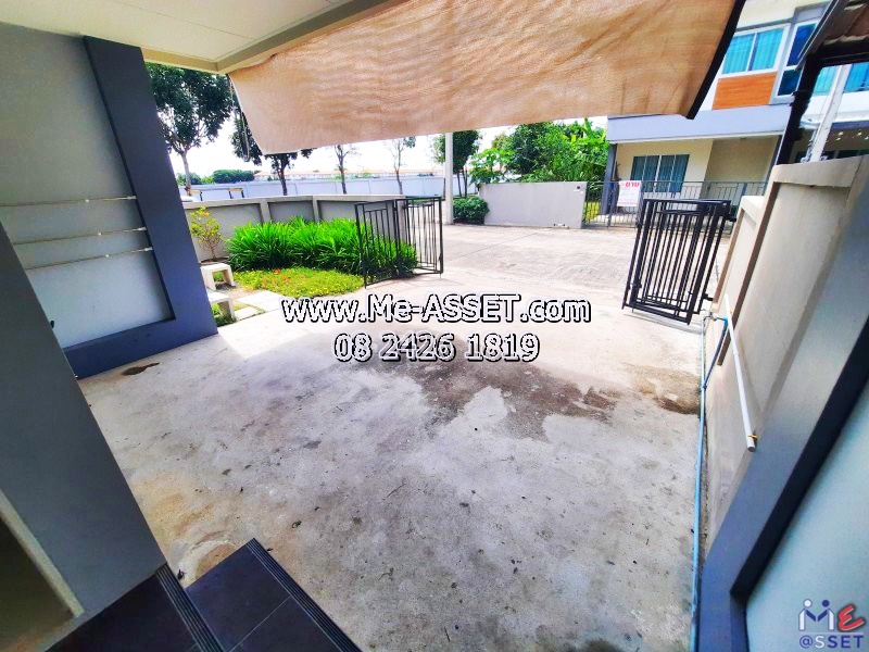 ขายและเช่า ทาวน์โฮมหลังมุม ย่าน เลียบคลองพระอุดม ซอยวัดท่าเกวียน คลองบางไผ่ วัดทองสะอาด ลาดหลุมแก้ว : ม.บ้านสวนธนาการ์เด้น : 2 ชั้น 40.2 ตร.วา