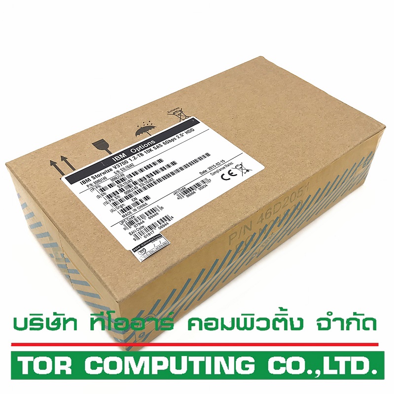 NEW 00MJ149 / ACLM sub 00Y2507 / 00Y2432 [TorCompTH Thailand - ขาย จำหน่าย ราคา] IBM 1.2TB 10K 6Gb SAS 2.5IN HDD for IBM v3700