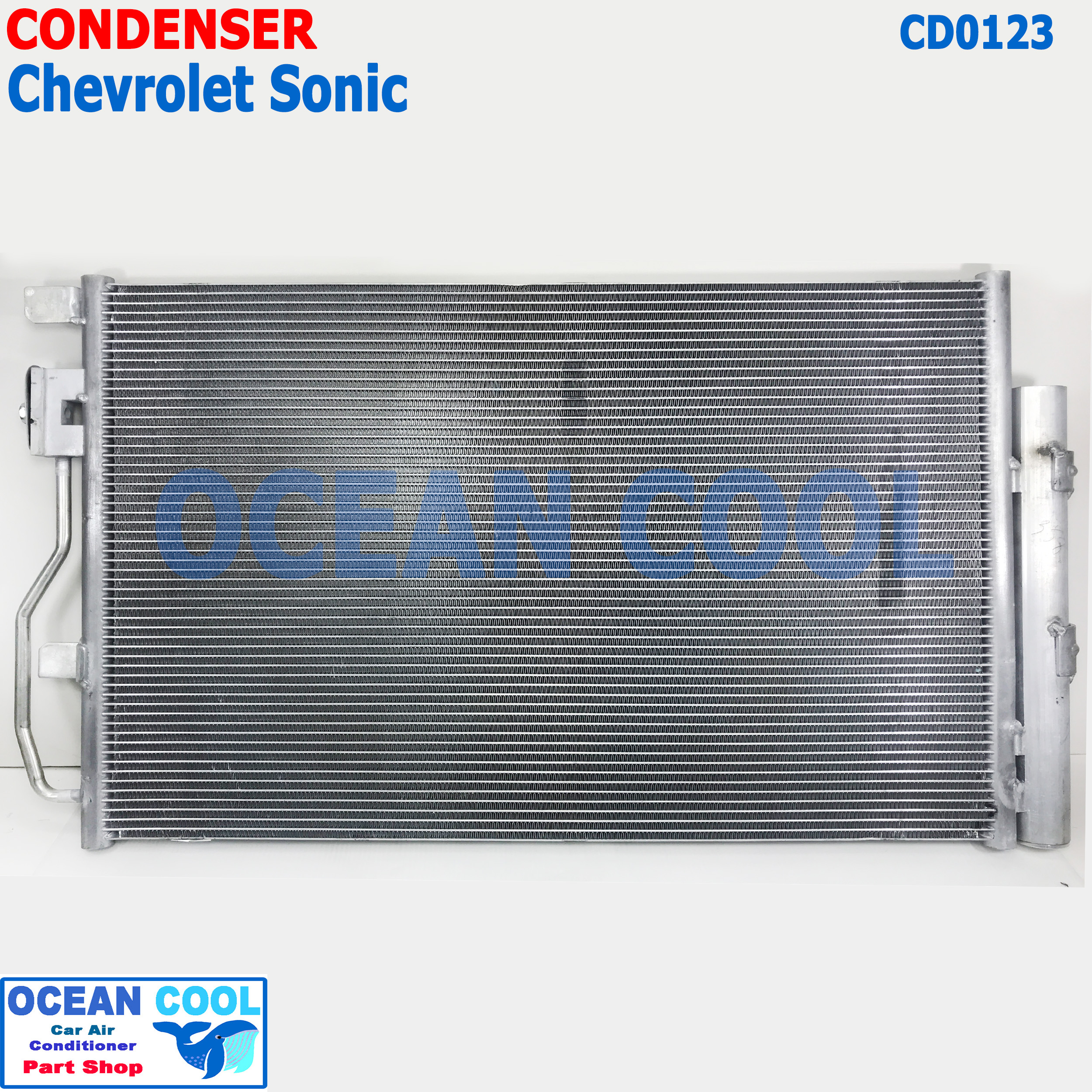 แผงแอร์ เชฟโรเลต โซนิค CD0123 CONDENSER Chevrolet Sonic MONDO คอยล์ร้อน รังผึ้งแอร์ เชฟ แผงรังผึ้ง เชฟโรเล็ต แผงคอยล์ร้อน chev