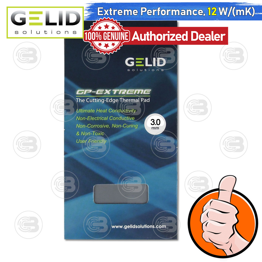 [CoolBlasterThai] GELID GP-EXTREME Thermal Pad 80x40x3.0 mm./12.0 W/mK (TP-GP01-E)