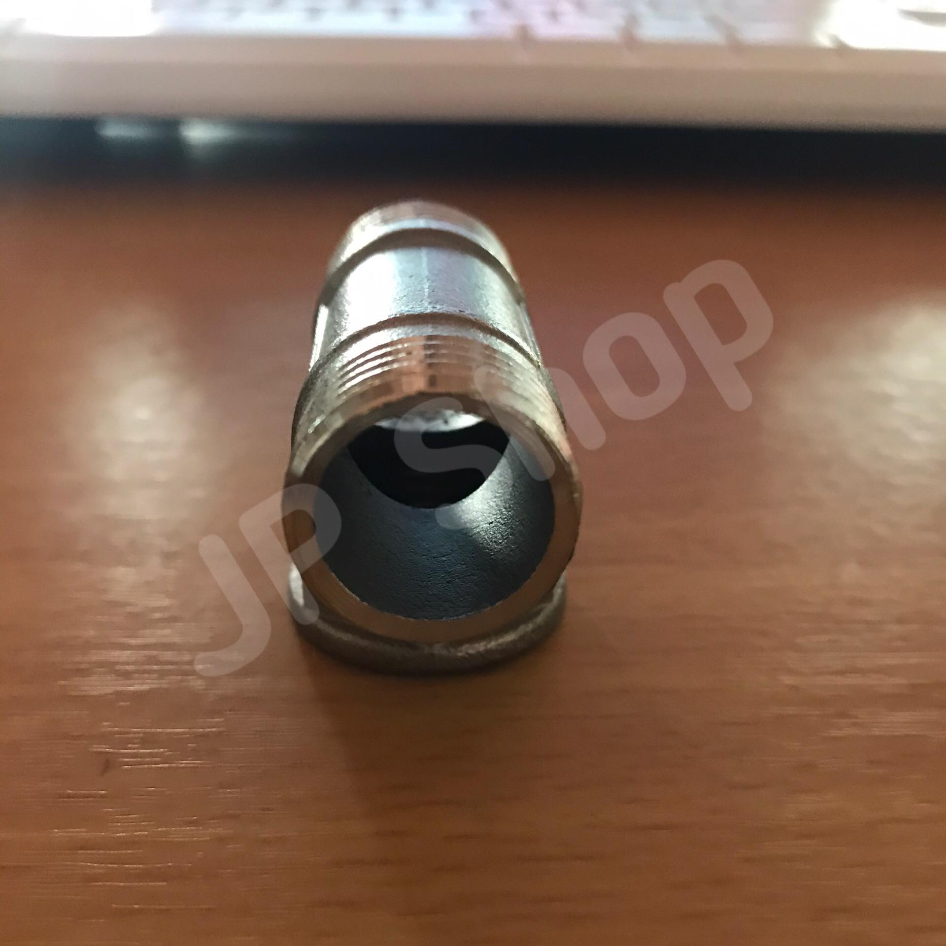 ข้อต่อสามทางสแตนเลส304 ขนาด 4 หุน เกลียวนอก 2 เกลียวใน 1 #3454