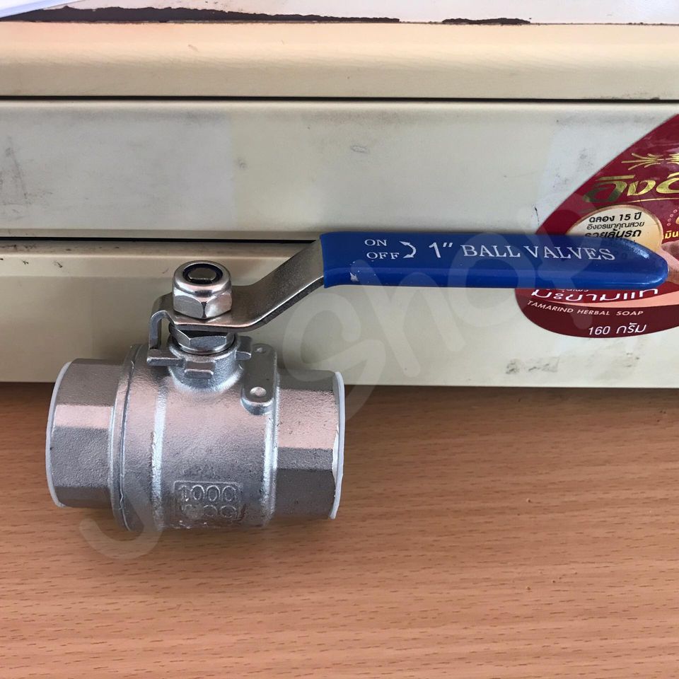 บอลวาล์ว ขนาด 1'' สแตนเลส304 NPT #01320