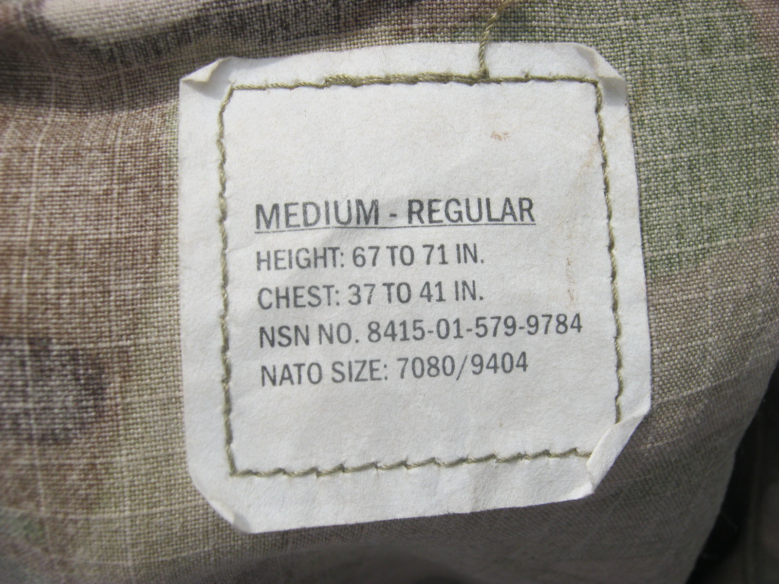 เสื้อทหารสหรัฐ ลายมัลติแคม Medium Regular