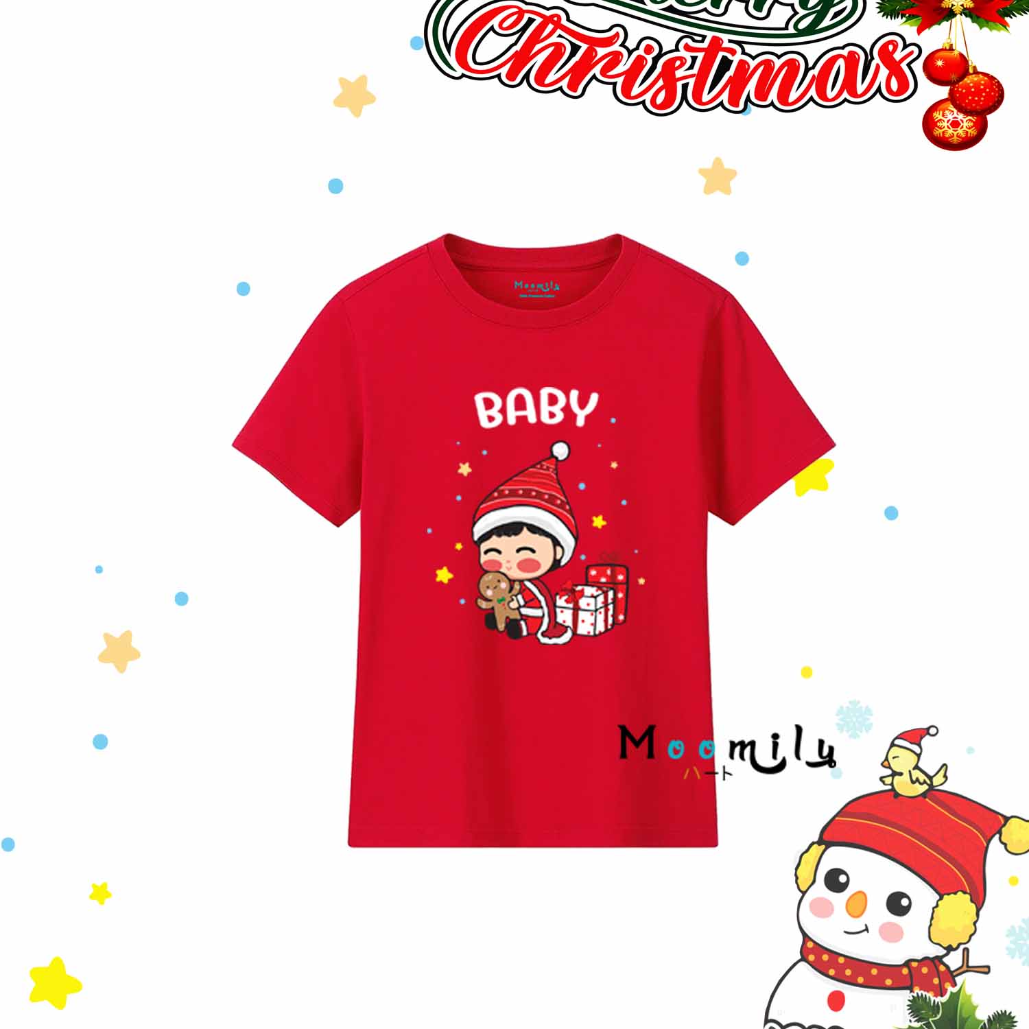 เสื้อคริสต์มาส เสื้อคริสมาสต์ ซานต้า เสื้อครอบครัวพ่อแม่ลูก MMLFAMILYXMAS Christmas shirt เสื้อทีม เสื้อแก๊งค์ เด็ก ถึง ไซส์ใหญ่