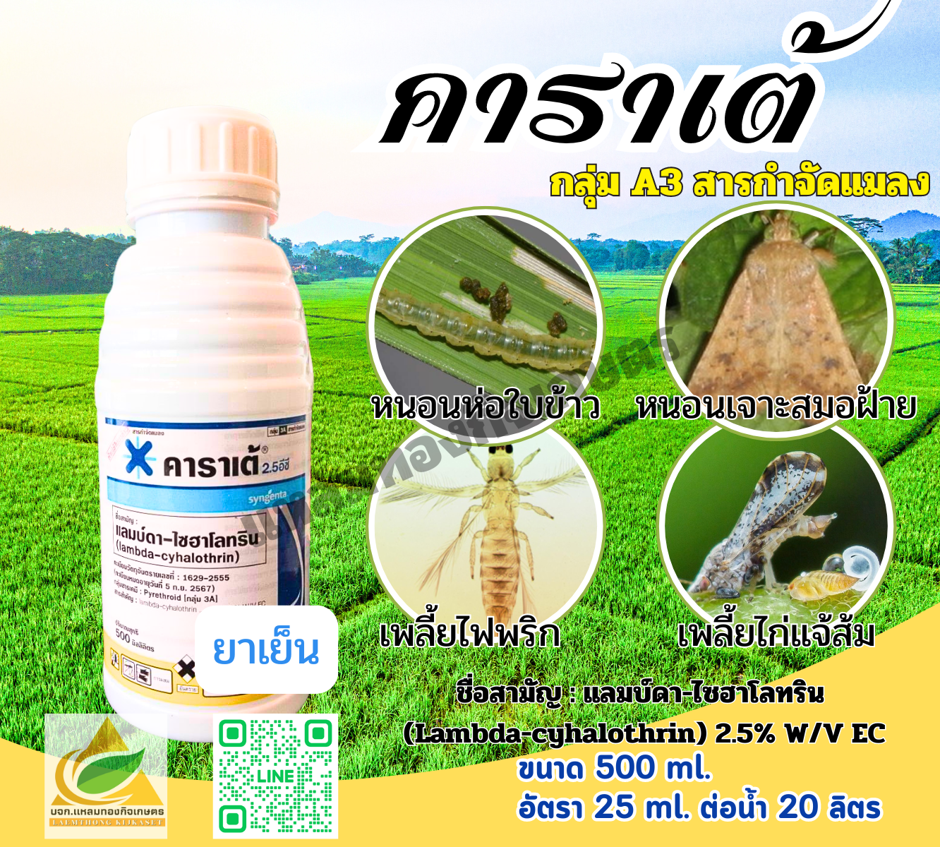 คาราเต้ สารกำจัดแมลง 500 ml.