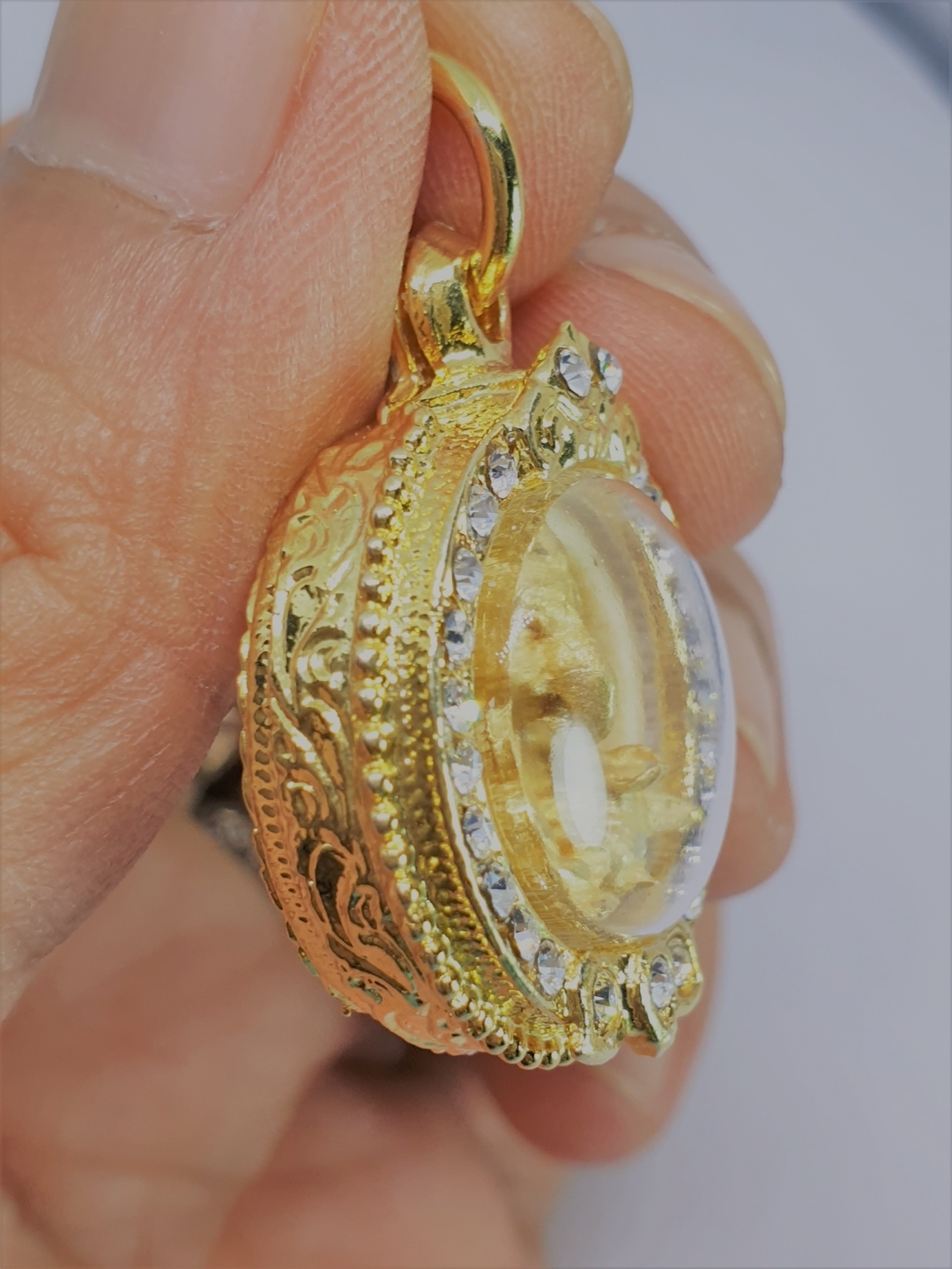 จี้ พระพิฆเนศวร์ พิฆเนศ ปางนั่งประทานพร พร้อมกรอบทองไมค่อนฝังเพชรและกรอบธรรมดา งานจิวลี่งดงามมาก