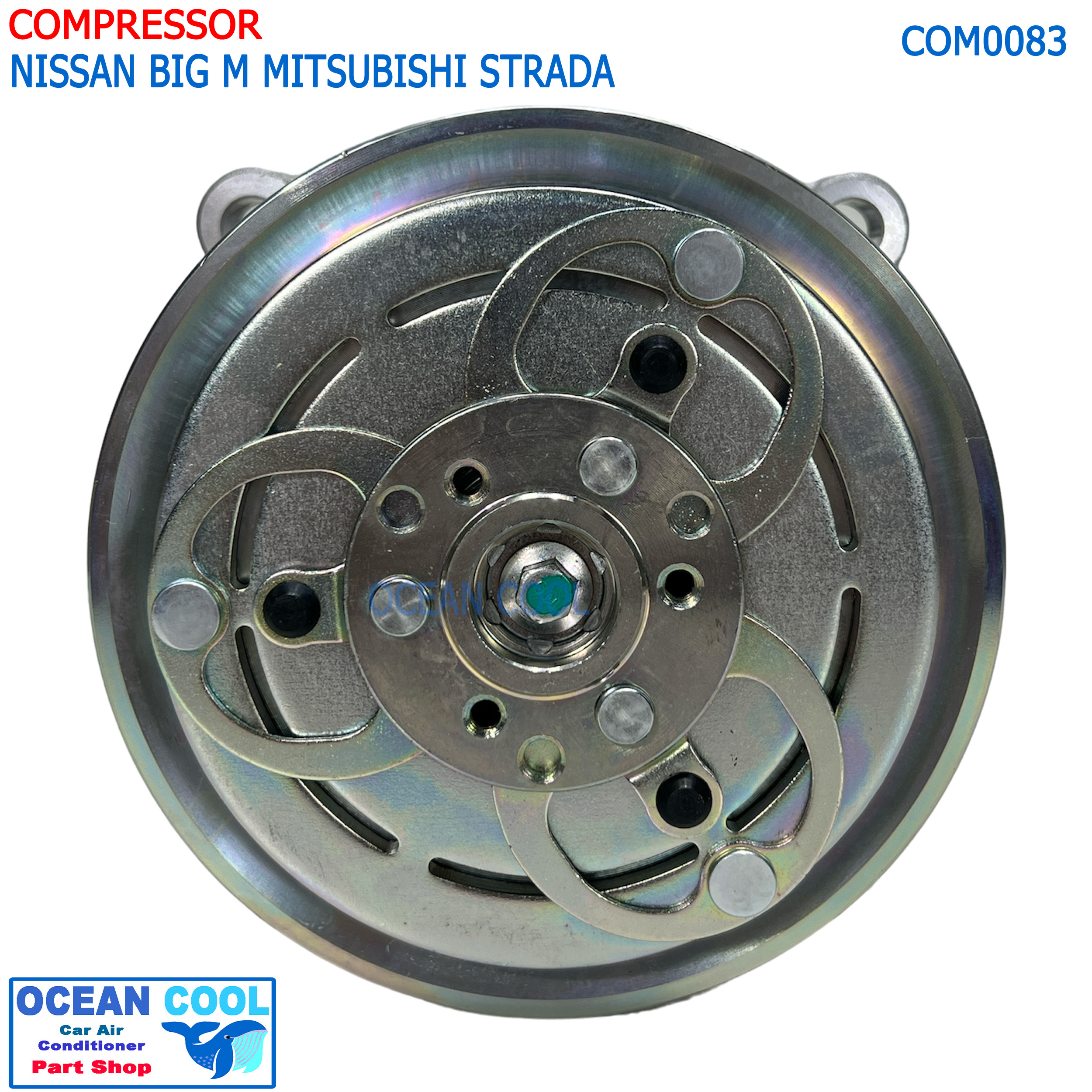 คอมเพรซเซอร์ นิสสัน บิ๊กเอ็ม 1995 -1997 มิตซูบิชิ สตาร์ด้า , L200 COM0083 COMPRESSOR FOR NISSAN BIG M MITSUBISHI STRADA คอมแอร์ คอม คอมเพสเซอร์ 1996