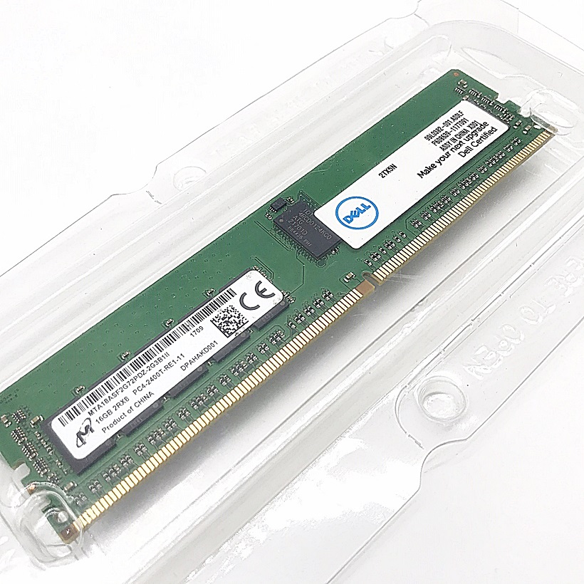 NEW, Dell 2TX5N / MTA18ASF2G72PDZ-2G3B1 [TorCompTH Thailand ขาย จำหน่าย ราคา] Dell 16GB PC4-19200 DDR4-2400MHz ECC Registered CL17 288-Pin DIMM 1.2v for R630 R730