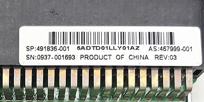 HP 491836-001 [TorCompTH Thailand - ขาย จำหน่าย ราคา] HP DL370 ML370 G6 Power Supply backplane