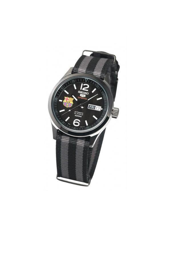 SEIKO Barcelona Automatic Men's Watch Fabric Strap รุ่น SRP321K1