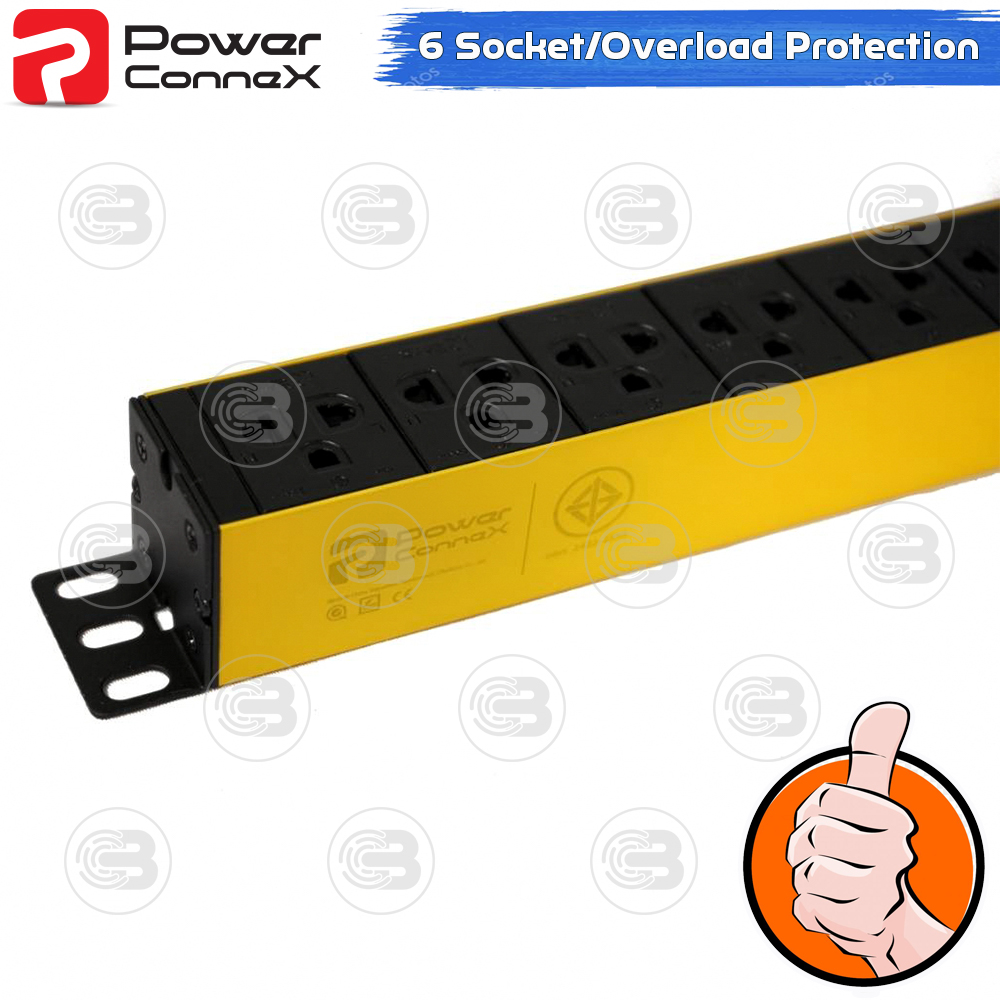 [CoolBlasterThai] PowerconneX Power plug Double Protection 6-WAY 3M (PXC5PHTTS-TS06)
