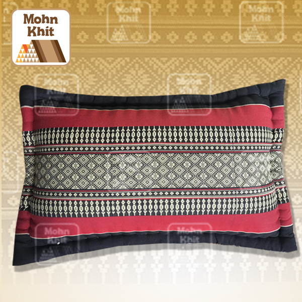 หมอนอิงแบบหักขอบเล็ก28x40Cm, Thai Leaning Cushions Khit Pillow Small 28x40Cm Kapok100%