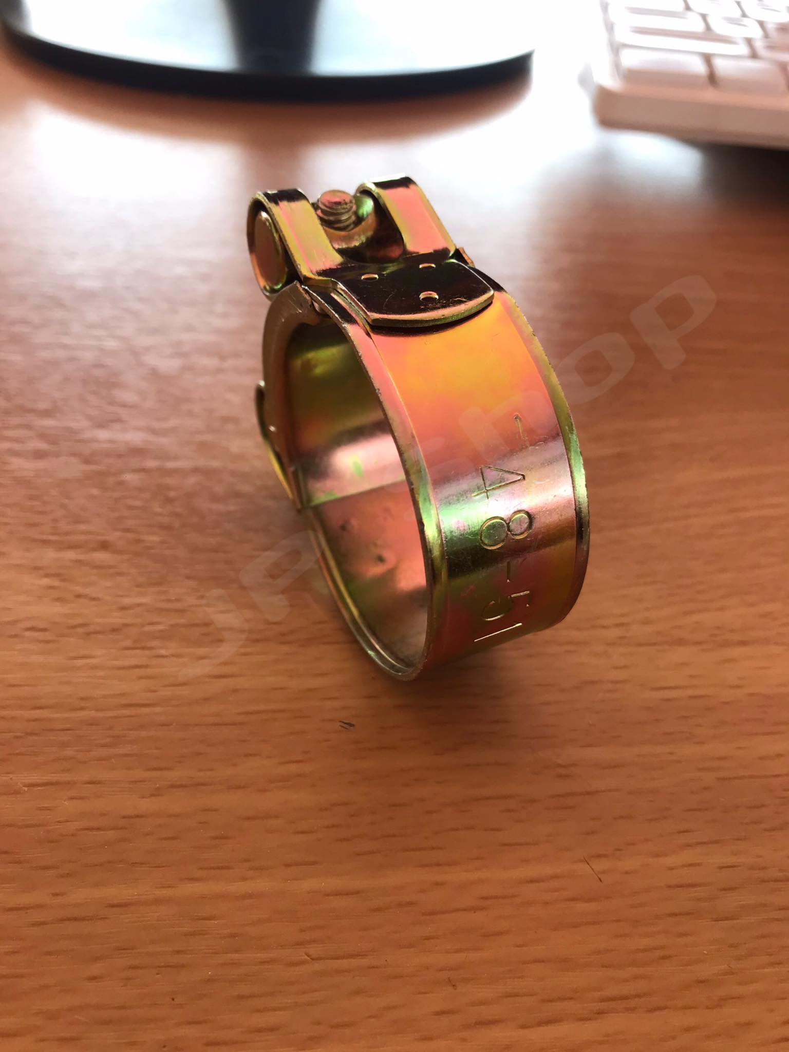 เข็มขัดรัดท่อชุบซิงค์ ปลอกรัดชุบซิงค์ 48-51 มม. #48512 สายรัดท่อ กิ๊บรัดท่อ ปลอกรัดอย่างดี ราคา/ชิ้น