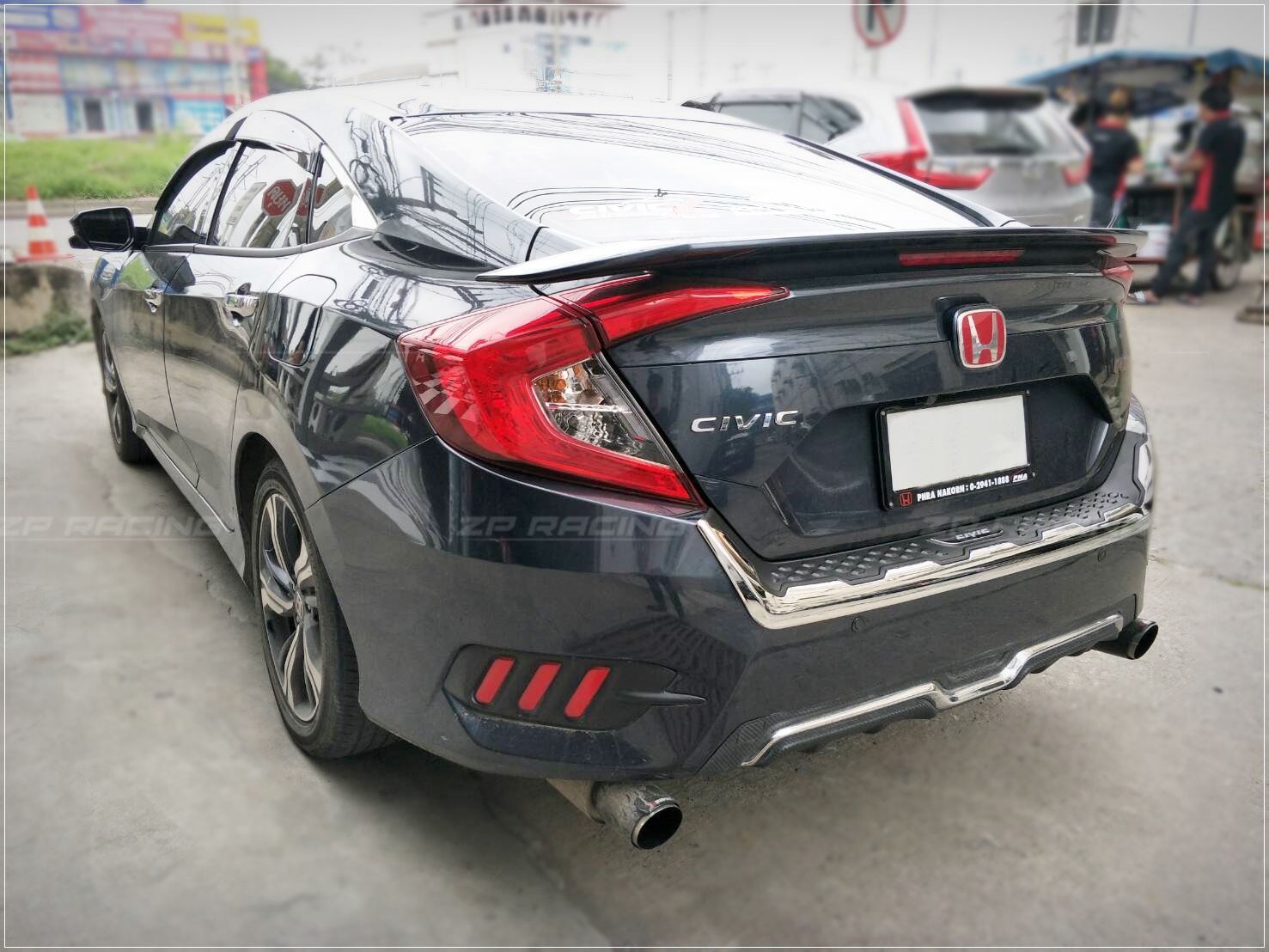เพลทกันรอยท้าย V.2 CIVIC FC 2016-2022