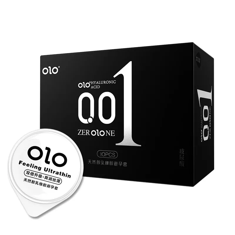 ถุงยางอนามัย olo ของแท้ 0.01mm บางเฉียบ 1 กล่อง 10 ชิ้น