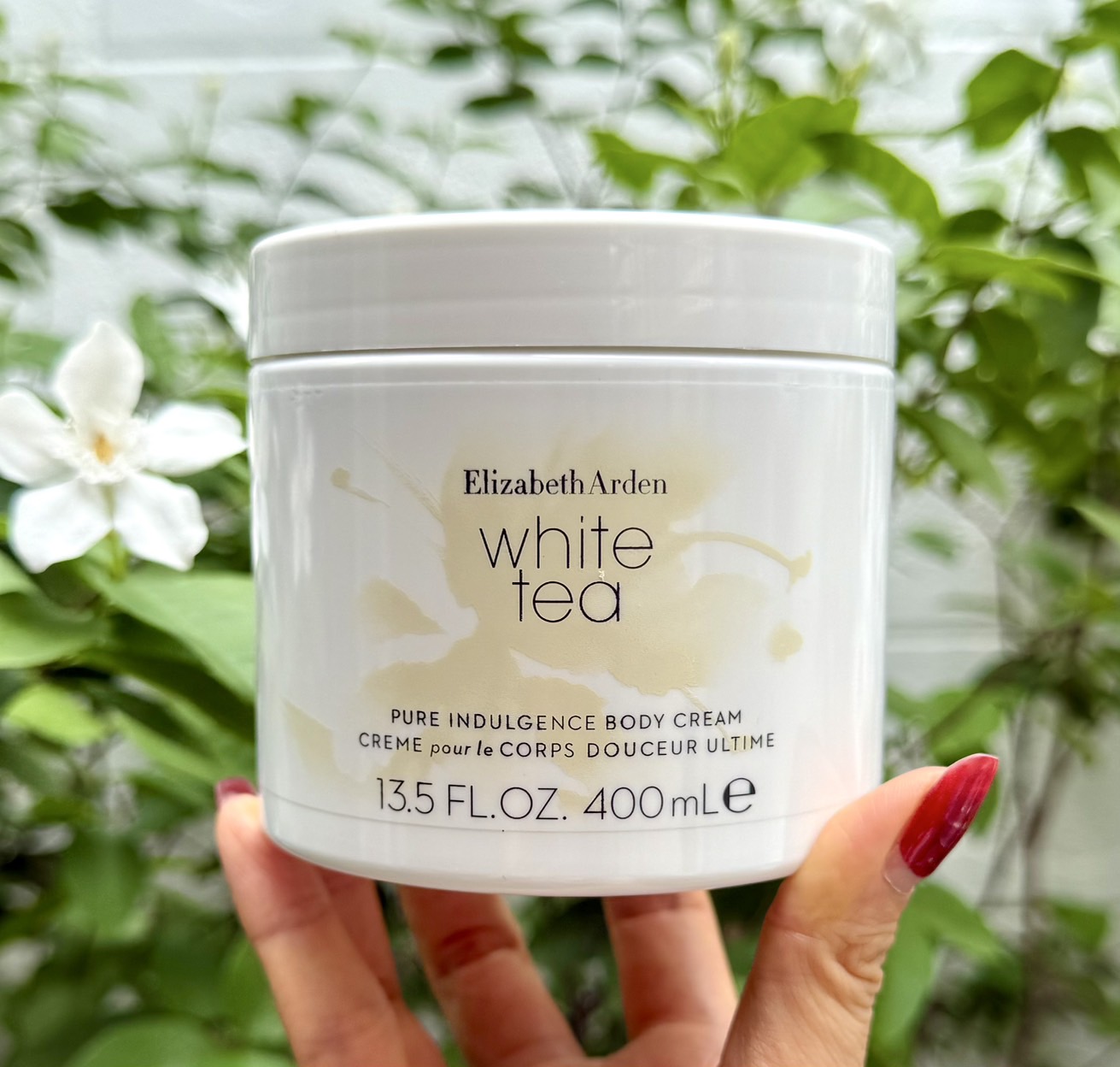 บอดี้ครีม Elizabeth Arden White Tea Body Cream 400ml. ของแท้ (1กระปุก)